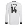Herren Fußballbekleidung Manchester United Christian Eriksen #14 Auswärtstrikot 2022-23 Langarm